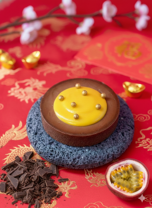 Passion Fruit Milk Chocolate Tart | Christmas Limited Edition French Dessert | Christmas Limited Edition Chocolate Tart