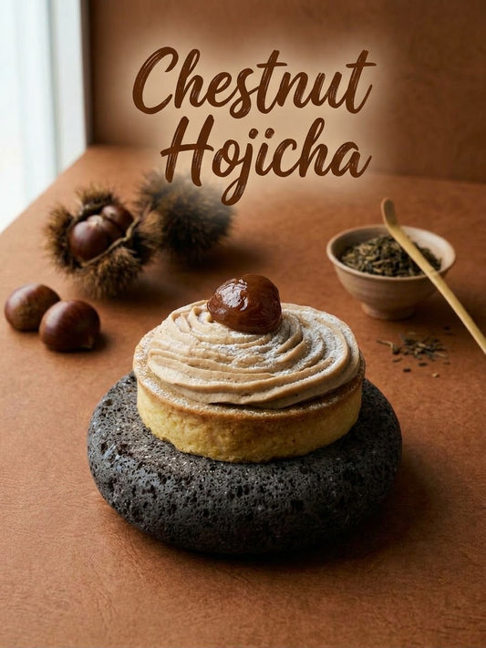 AW Patisserie 特濃栗子丸久小山園焙茶法式甜撻，藍帶餅師研發金黃酥脆撻底搭配幼滑栗子蓉與栗子甘露煮，香港法式創意手工撻推介及精品散水餅推介